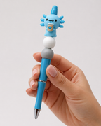 Stylo Kawaii Axolotl Bleu