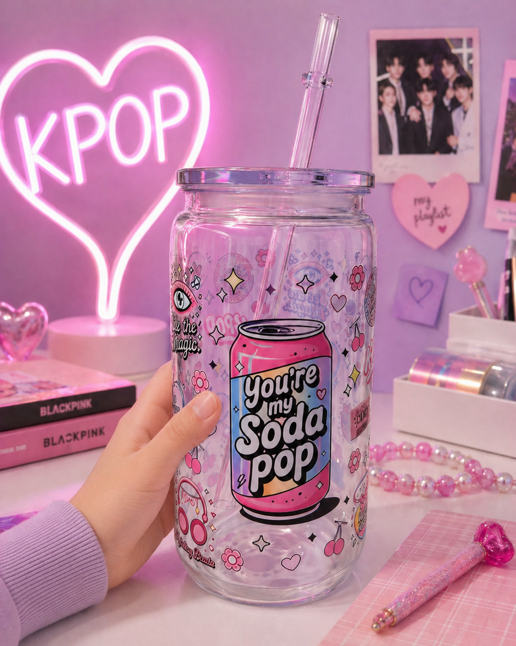 Gobelet “You’re My Soda Pop” avec paille