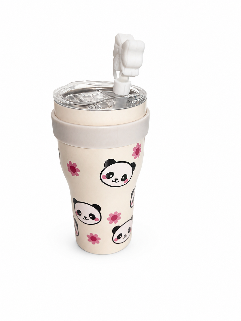 Gourde Tumbler Isotherme – Panda & Fleurs