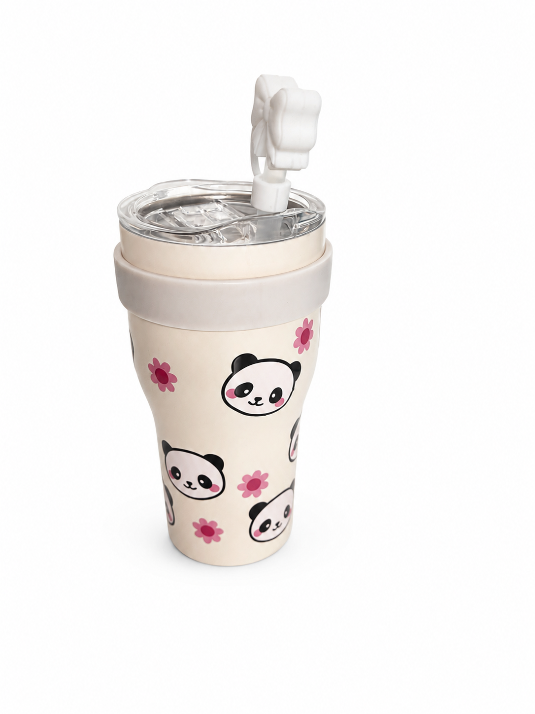 Gourde Tumbler Isotherme – Panda & Fleurs