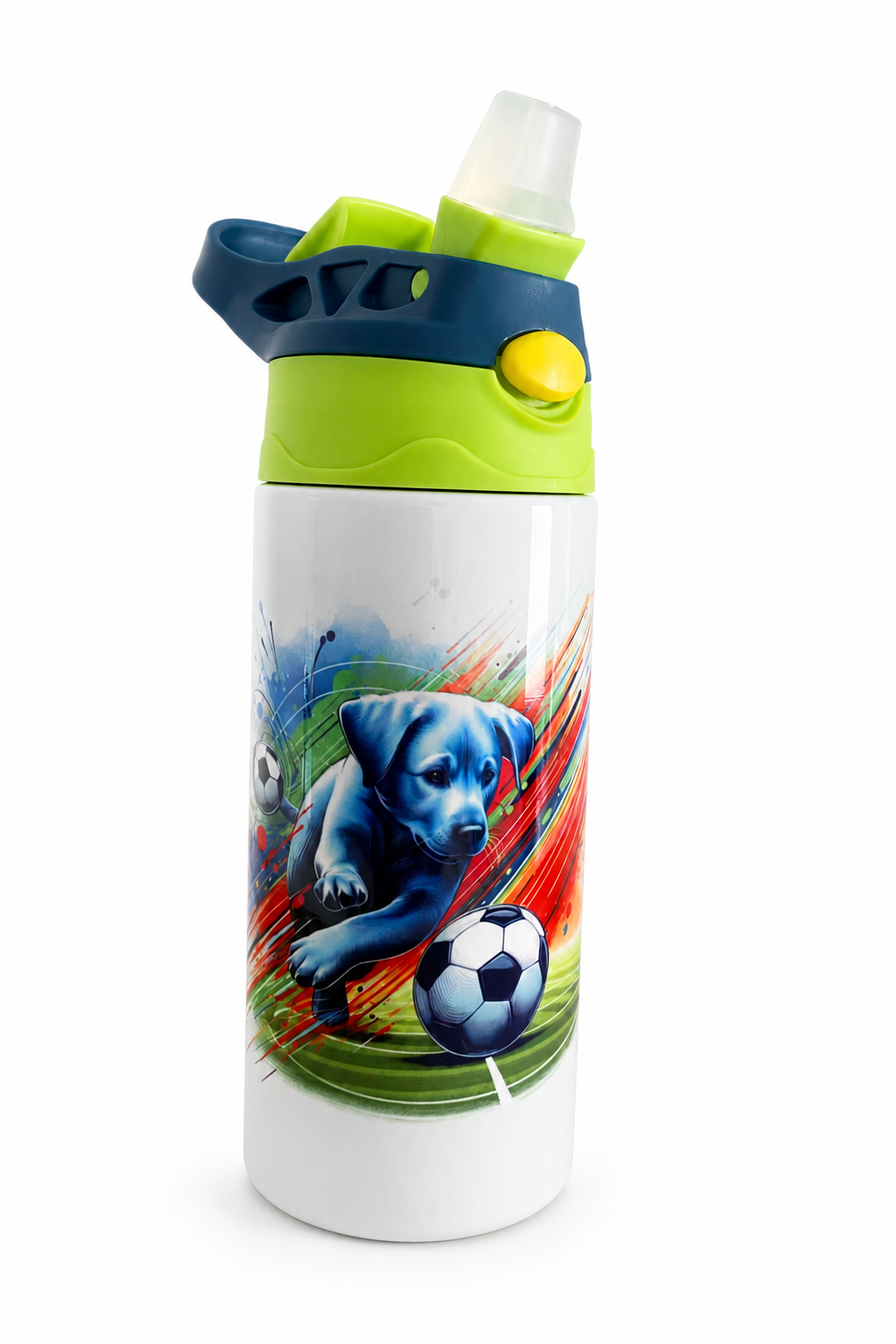 gourde isotherme 350ml bleu/vert ou rose/vert