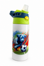 gourde isotherme 350ml bleu/vert ou rose/vert