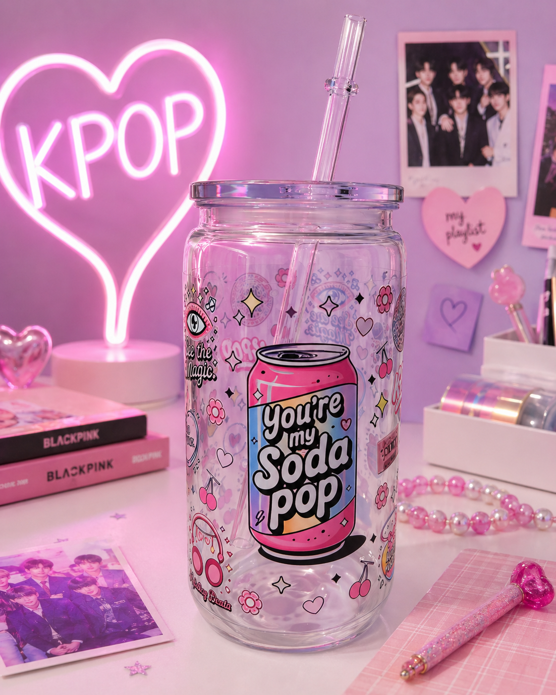 Gobelet “You’re My Soda Pop” avec paille