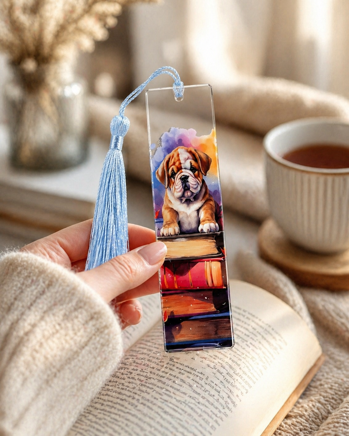 Marque-pages bouledogue anglais