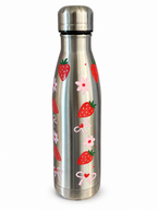 Gourde isotherme Fraises & Nœuds