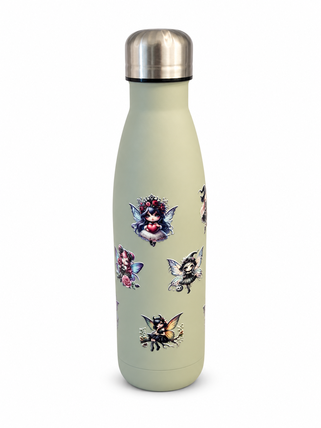 Gourde isotherme Fées – grise
