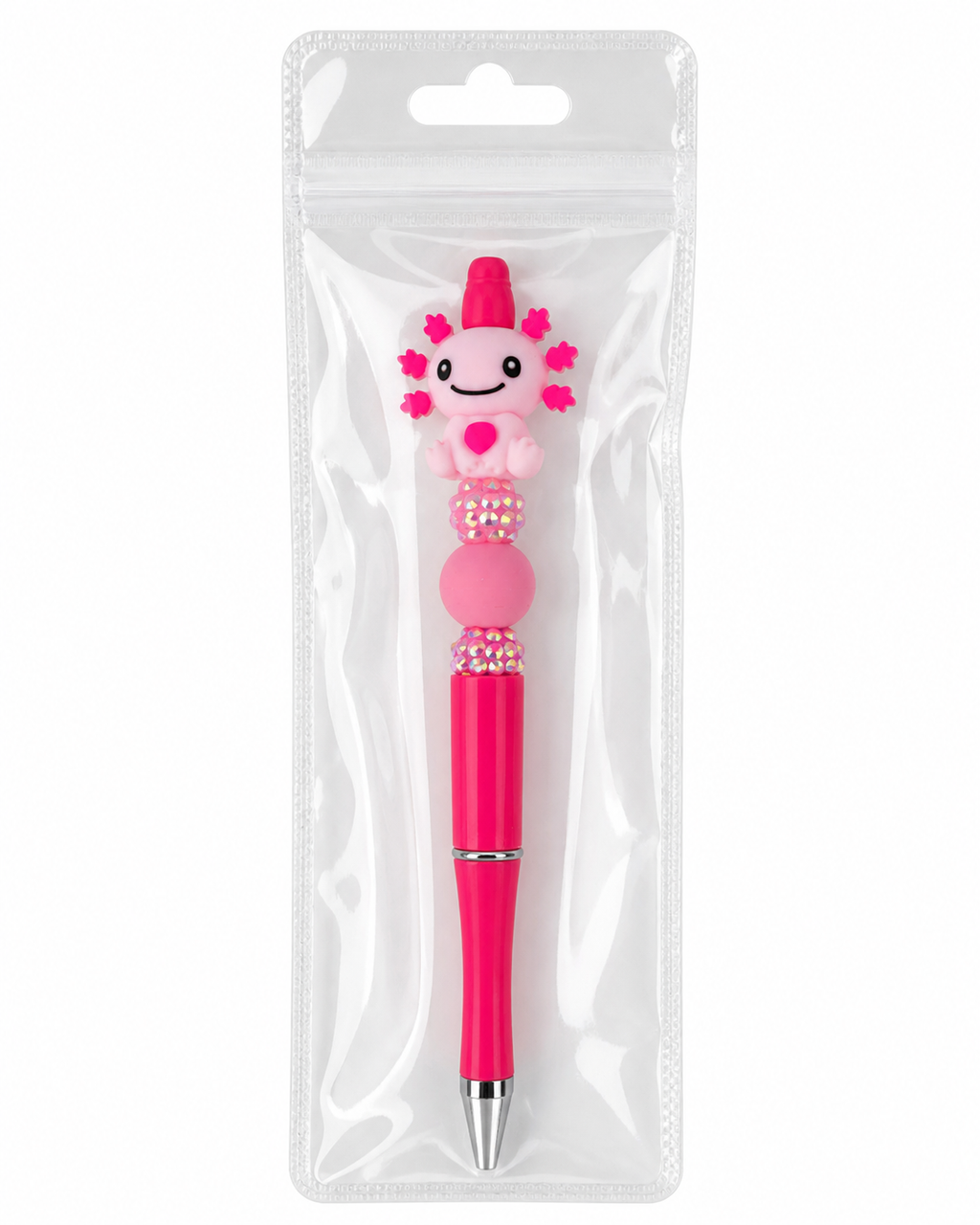 Stylo fantaisie axolotl rose