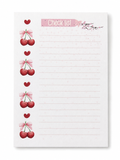 Bloc-notes Check-list Cerises