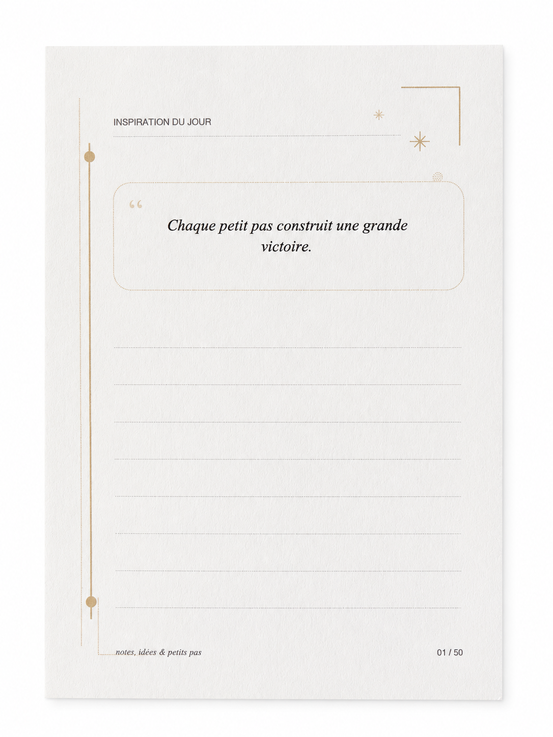 Bloc-notes Inspiration positive