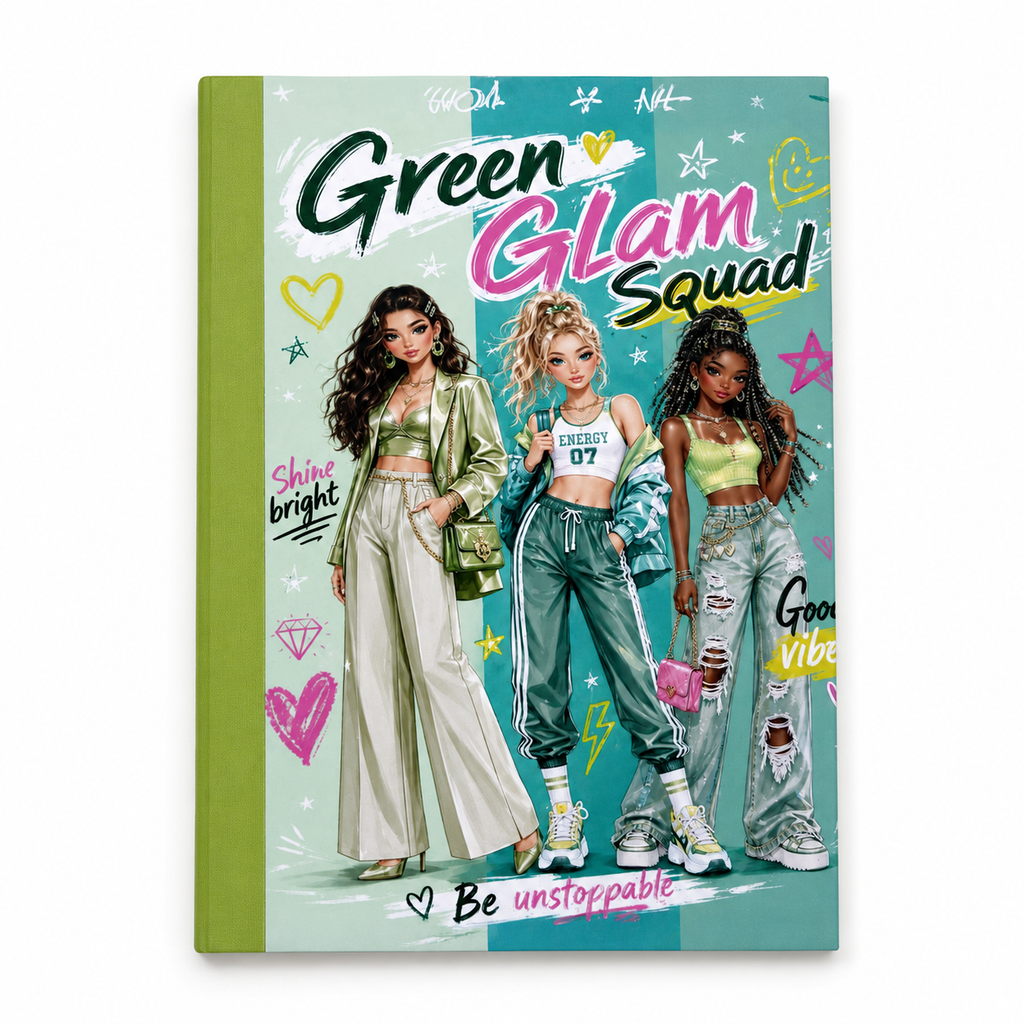 Cahier A5 « Green Glam Squad »