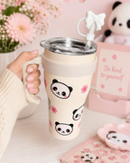 Gourde Tumbler Isotherme – Panda & Fleurs