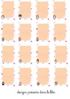 Bloc-notes filles Kawaii
