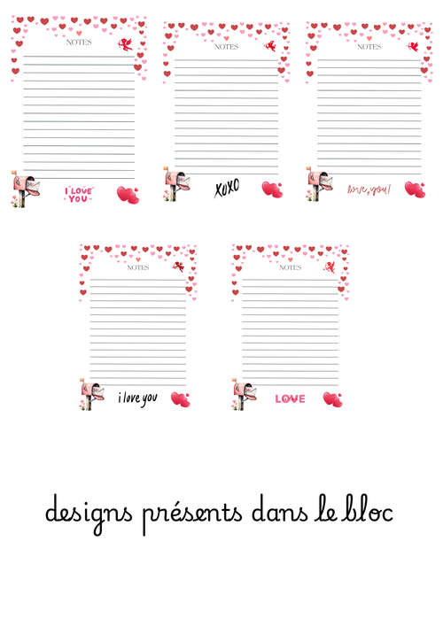 Bloc-notes Petits Mots d’Amour
