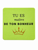 magnet "tu es maitre de ton bonheur"