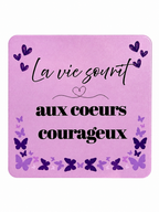 Magnet "coeurs courageux"