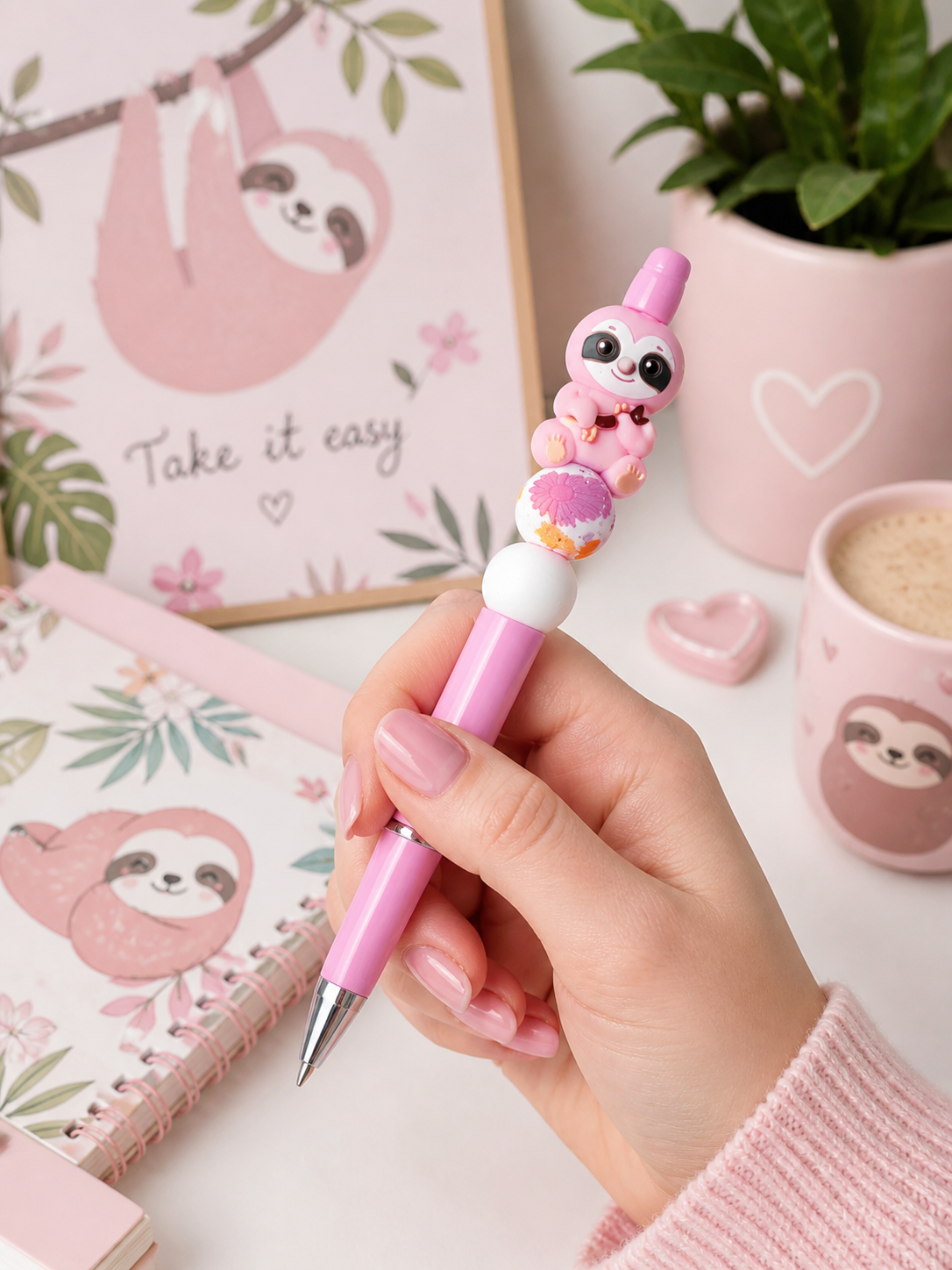 Stylo fantaisie paresseux