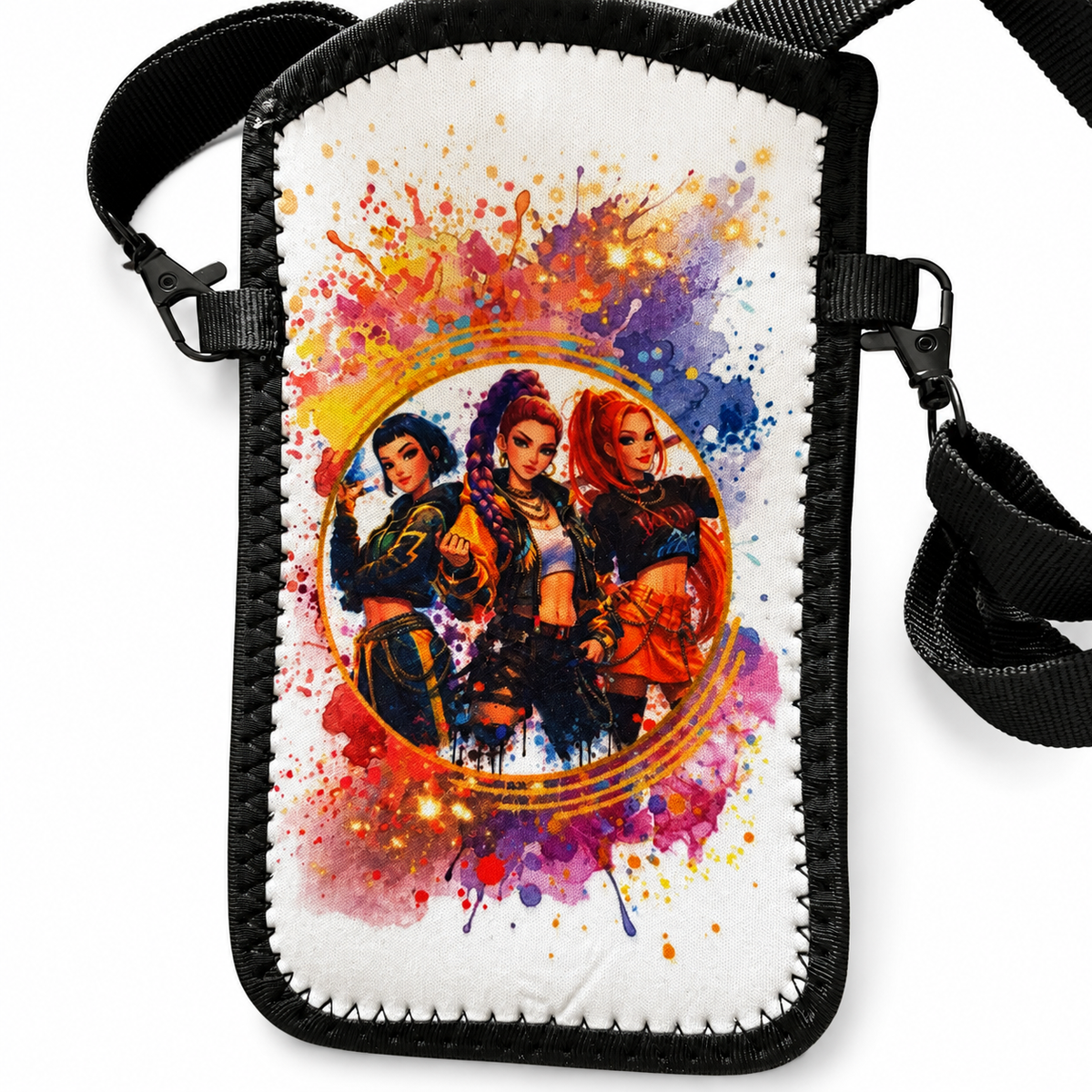 Pochette téléphone K-pop – Explosion de couleurs