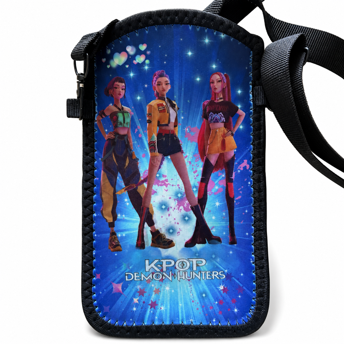 Pochette téléphone K-pop – Éclat bleu