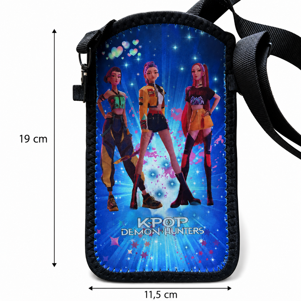 Pochette téléphone K-pop – Éclat bleu