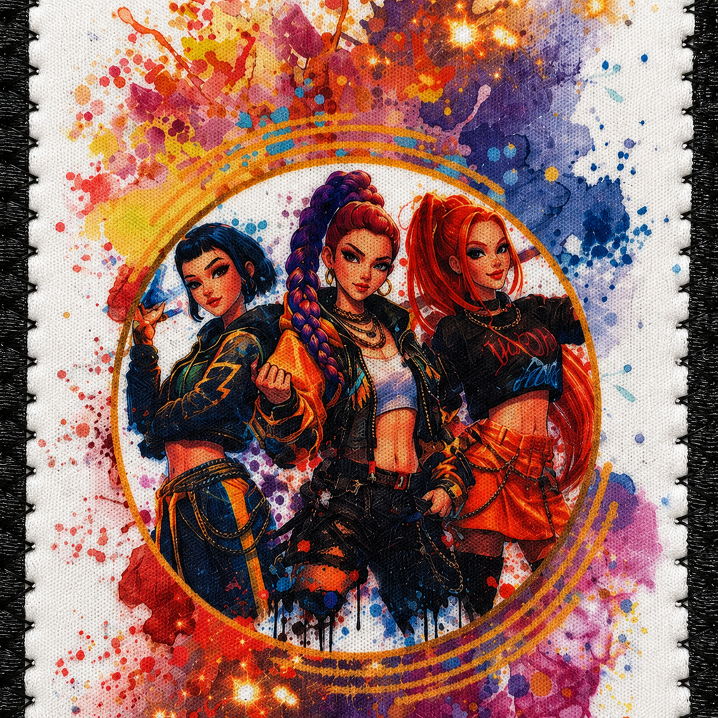 Pochette téléphone K-pop – Explosion de couleurs