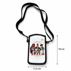 Pochette téléphone K-pop – Élégance dorée