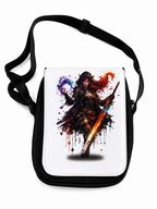 Sacoche au design guerrière fantasy, style RPG et magie