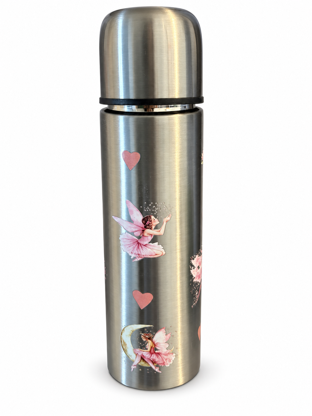 Thermos Fées Roses en inox