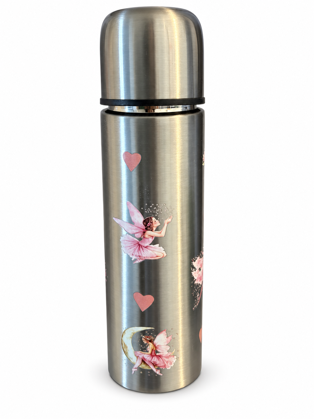 Thermos Fées Roses en inox